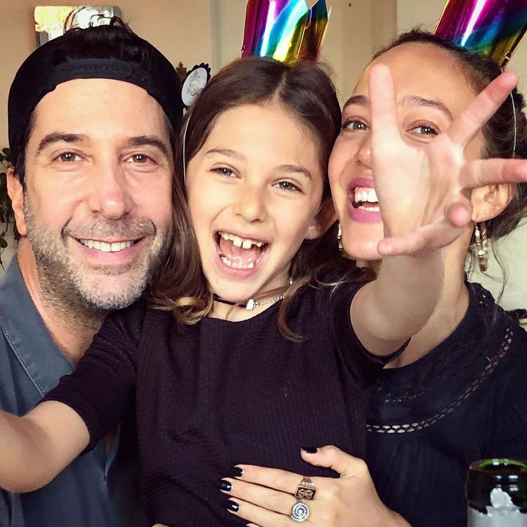 David Schwimmer, Cleo Buckman Schwimmer und Zoe Buckman, 2019