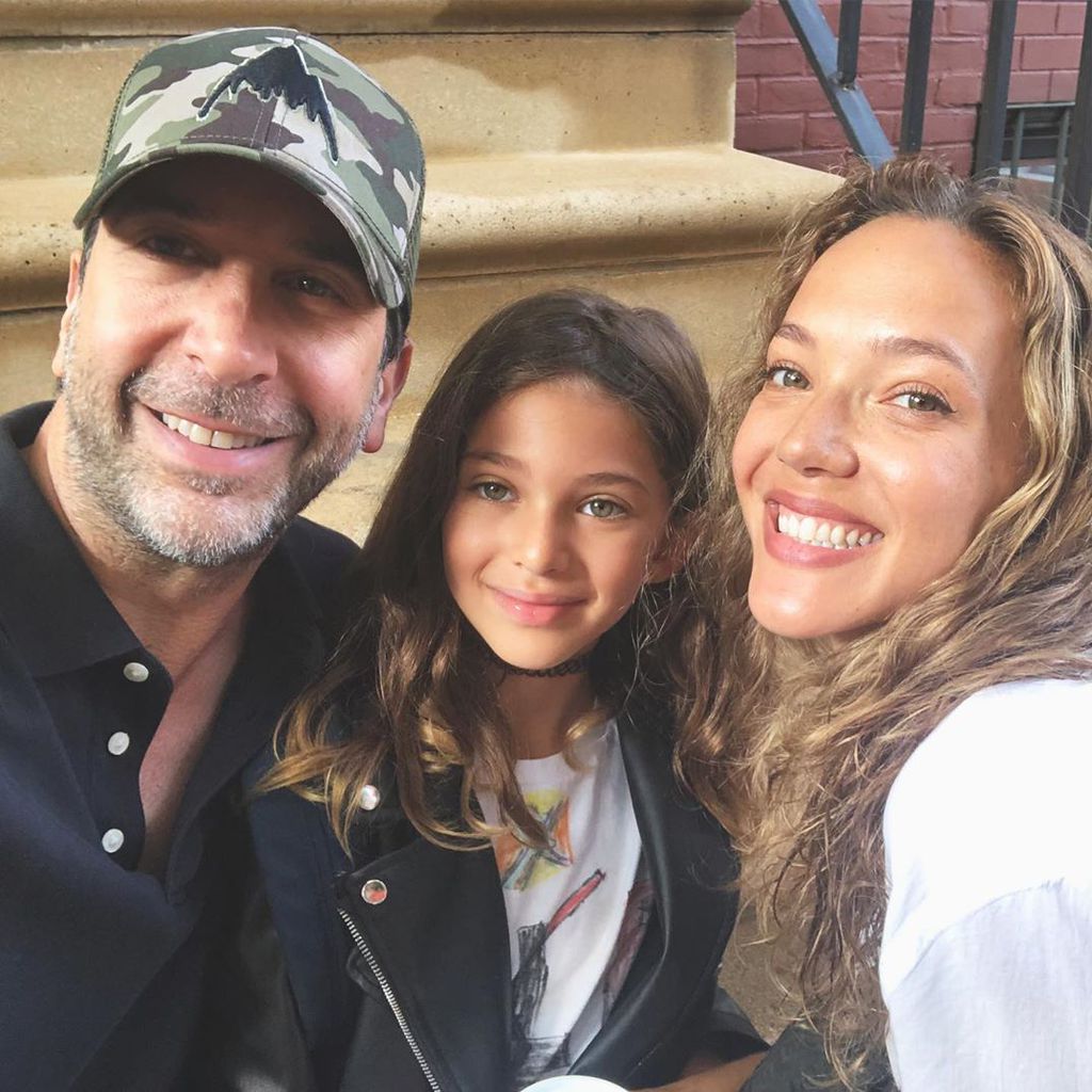 David Schwimmer mit seiner Tochter Cleo und Zoe Buckman