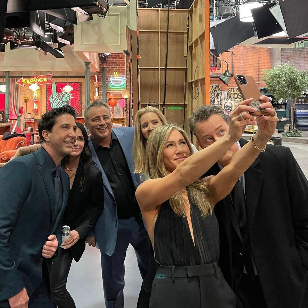 David Schwimmer, Courteney Cox, Matt LeBlanc, Lisa Kudrow, Jennifer Aniston und Matthew Perry