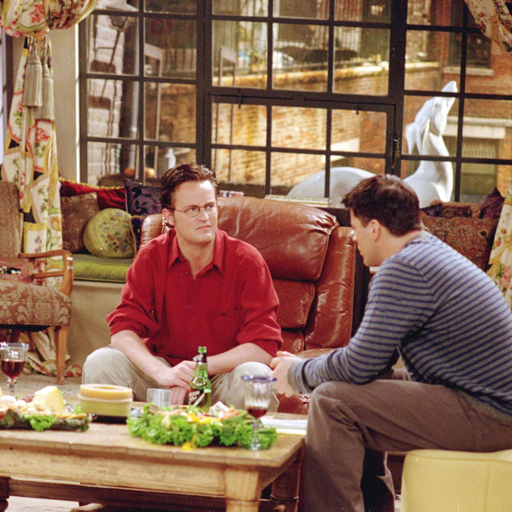 David Schwimmer, Matthew Perry und Matt LeBlanc in "Friends"