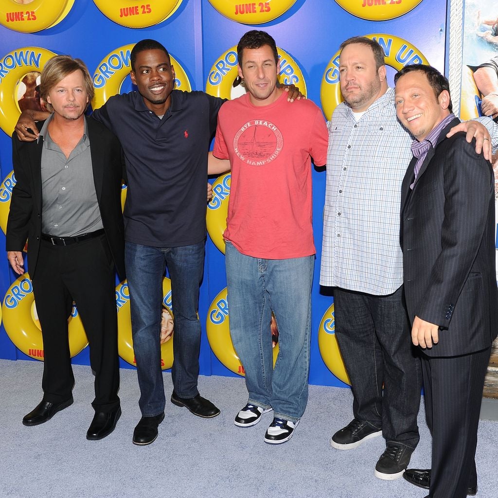 David Spade, Chris Rock, Adam Sandler, Kevin James und Rob Schneider in New York, 23. Juni 2010