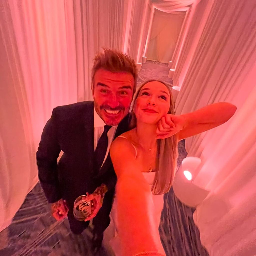 David und Harper Beckham, Januar 2025