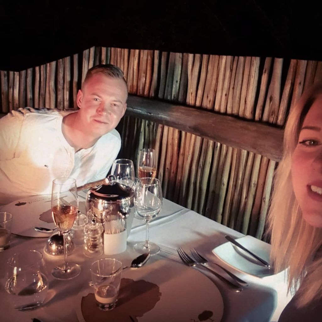 David und Nicole während ihrer Flitterwochen in Südafrika