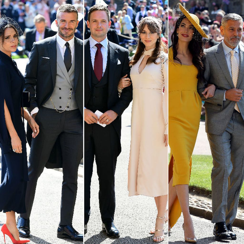David & Victoria Beckham, Patrick J.  Adams & Troian Bellisario und Amal & George Clooney in Windsor