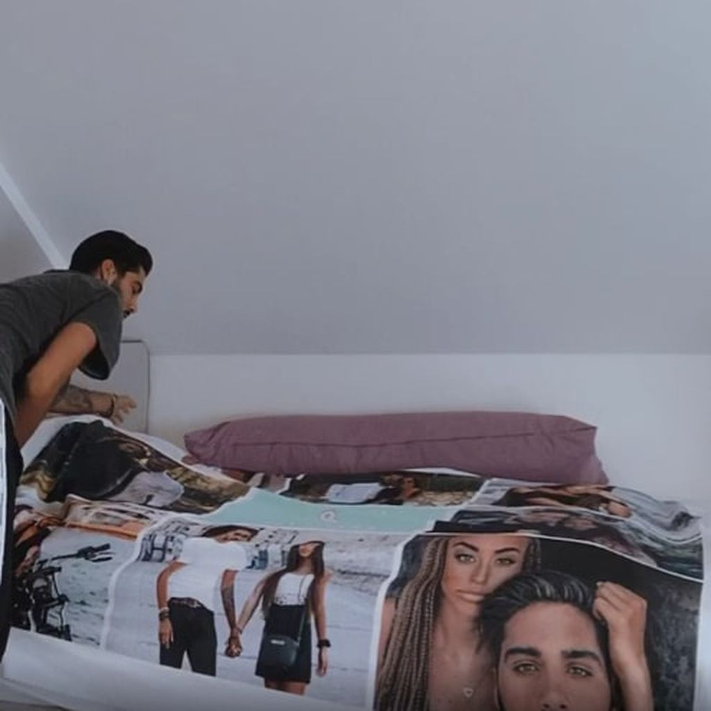 Davide mit seiner Überraschung für Siria