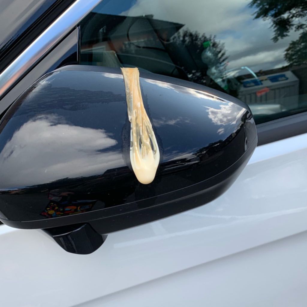 Davin Herbrüggens beschmutztes Auto