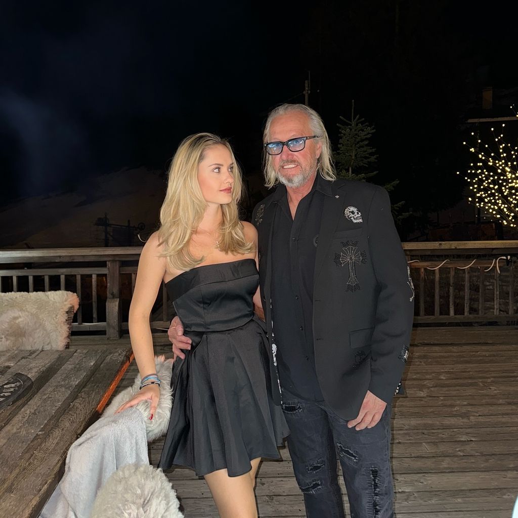Davina Geiss mit ihrem Vater Robert