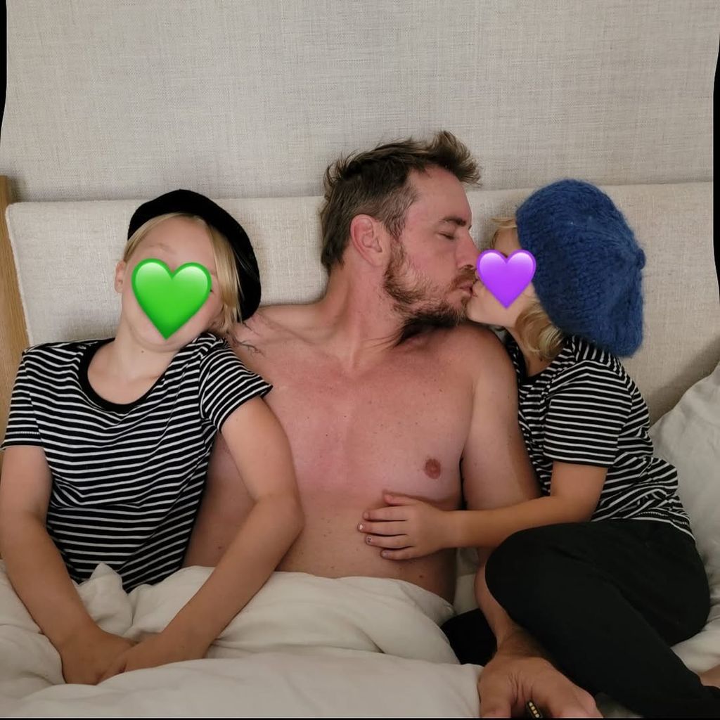 Dax Shepard mit seinen Töchtern, seltene Familieneinblicke
