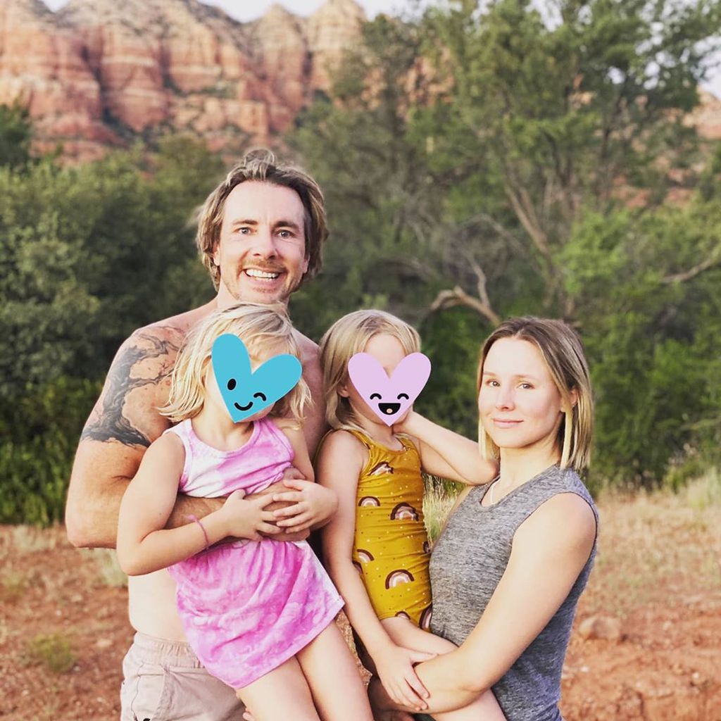 Dax Shepard und Kristen Bell mit ihren Töchtern
