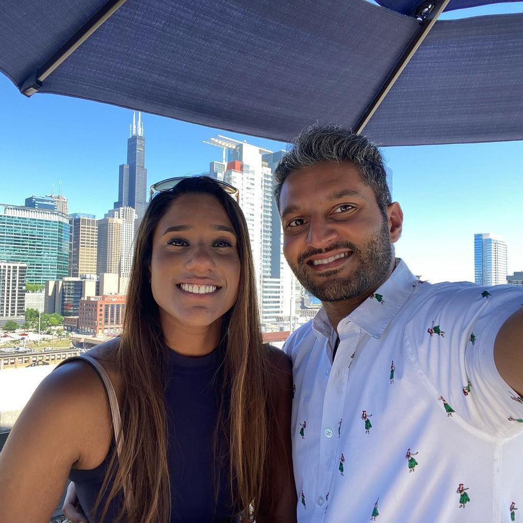 Deepti Vempati und Abhishek Chatterjee, "Liebe macht blind"-Stars