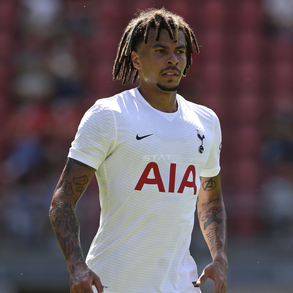 Dele Alli bei einem Fußballspiel in London, Juli 2021