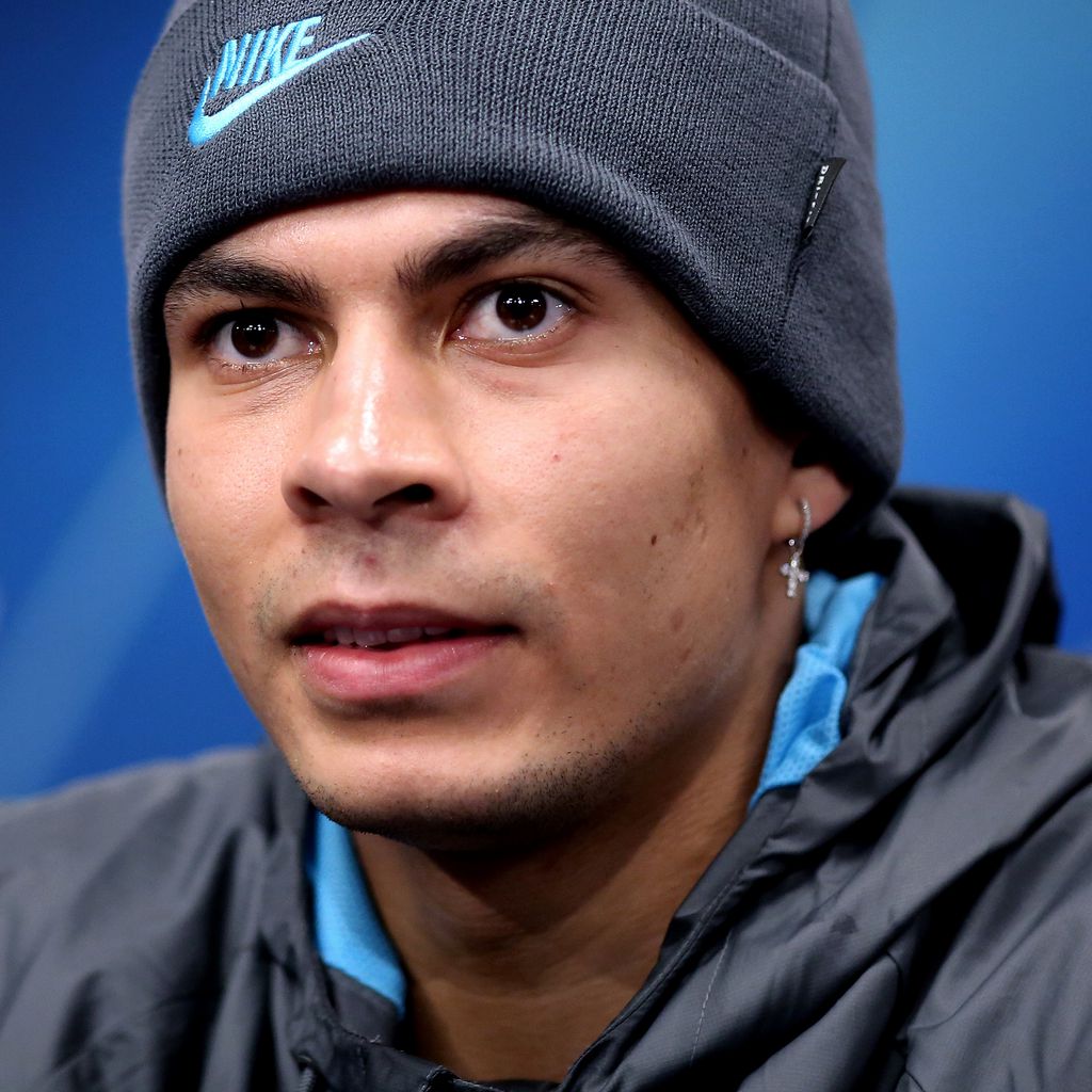 Dele Alli bei einer Pressekonferenz in Leipzig im März 2020