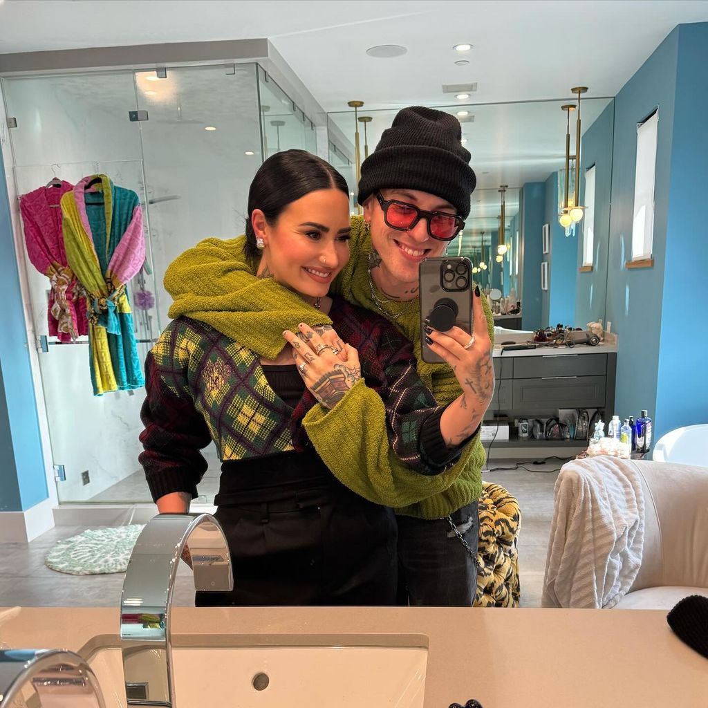 Demi Lovato mit ihrem Verlobten Jutes