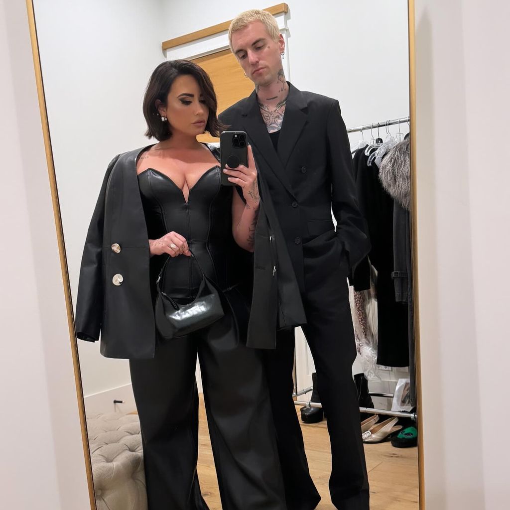 Demi Lovato mit ihrem Verlobten Jute$, im Mai 2024