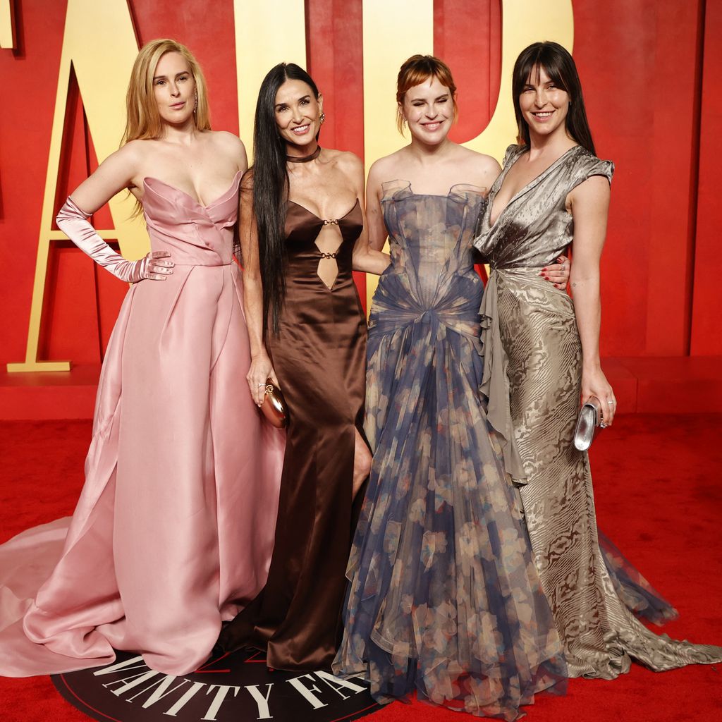 Demi Moore mit ihren Töchtern Rumer Willis, Tallulah Willis und Scout LaRue Willis, 2024