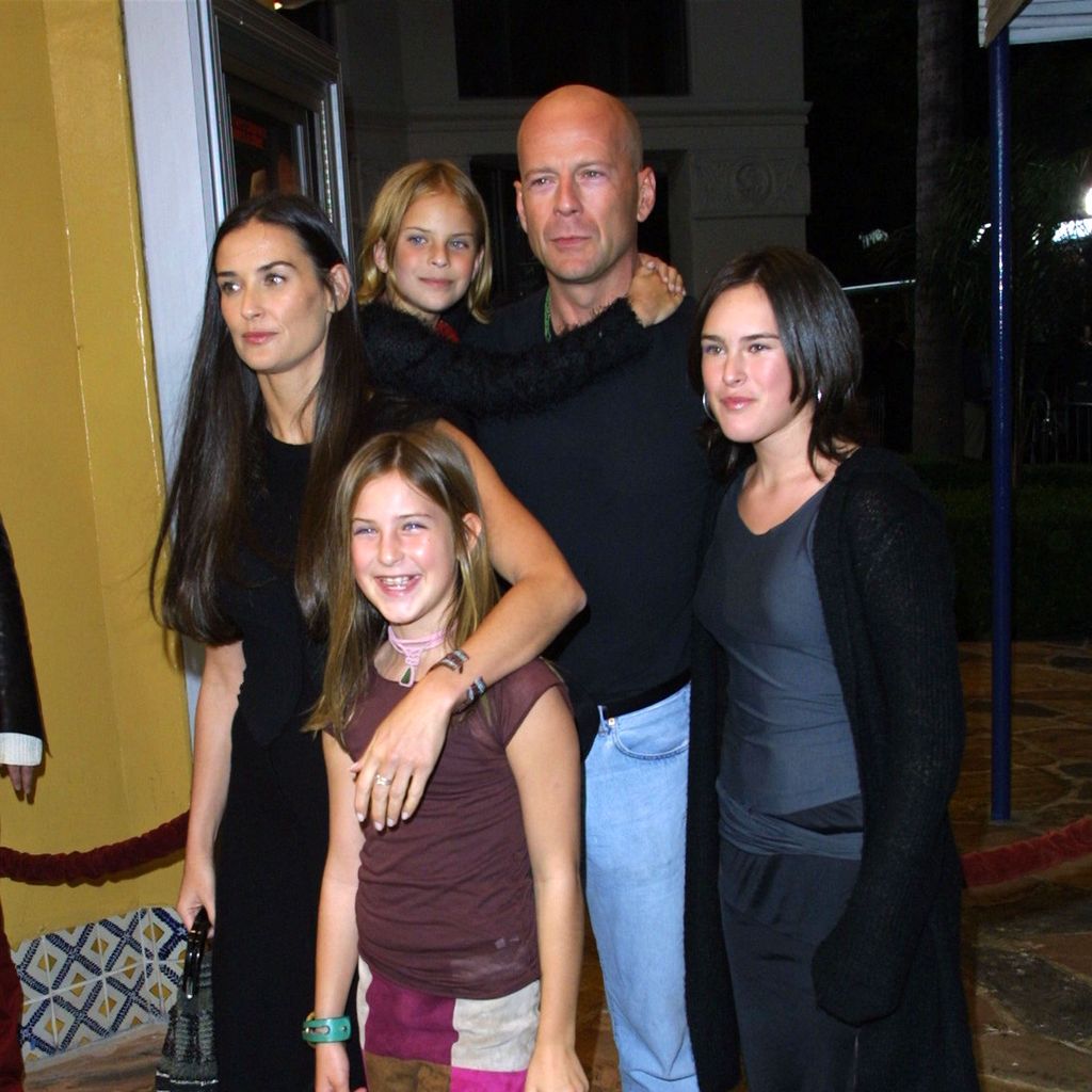 Demi Moore und Bruce Willis mit ihren Töchtern, 2001