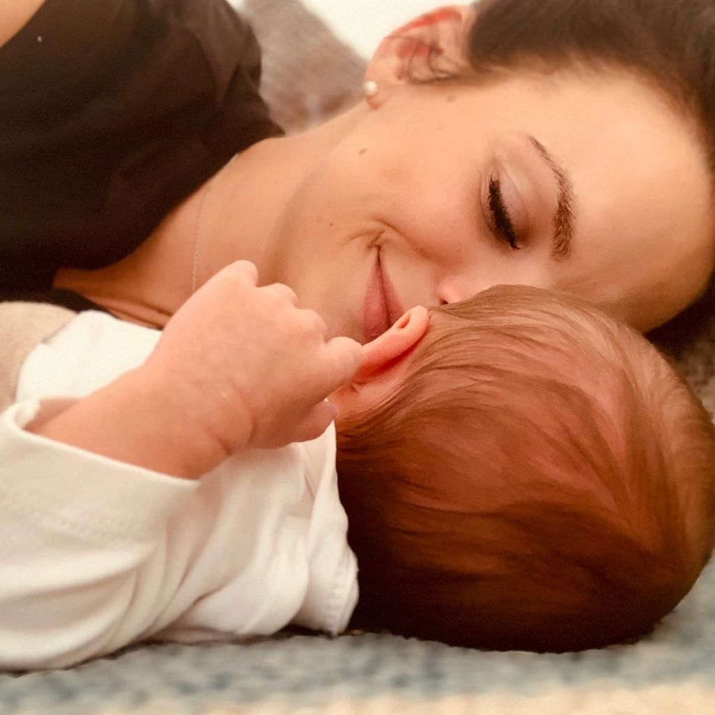 Denise Kappès mit ihrem Sohn Ben-Matteo