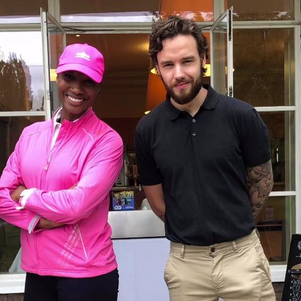 Ex-Olympiakämpferin Denise Lewis und Liam Payne, Sänger