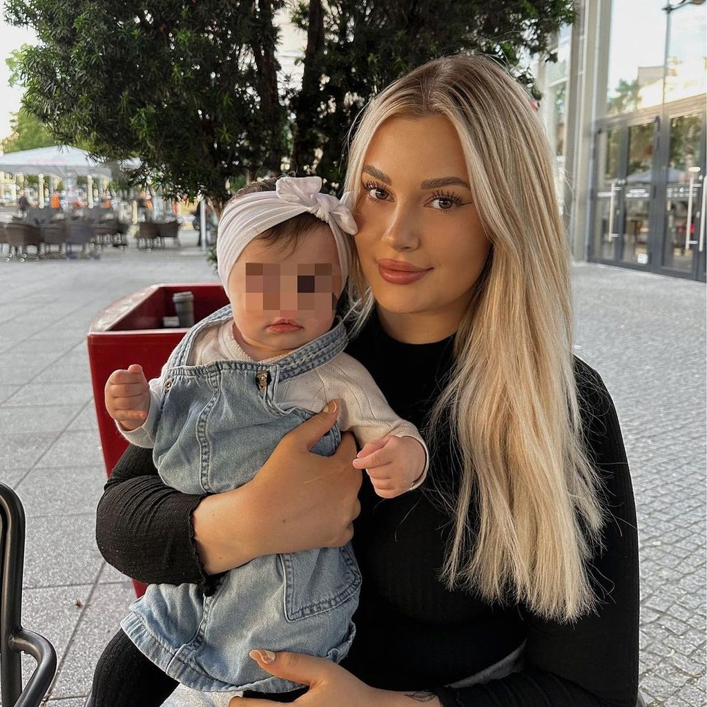 Denise Mski mit ihrer Tochter Malia