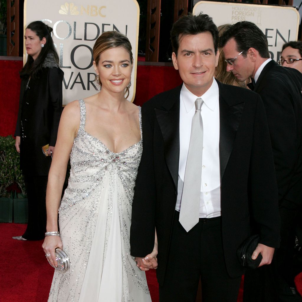 Denise Richards und Charlie Sheen bei den Golden Globes 2005