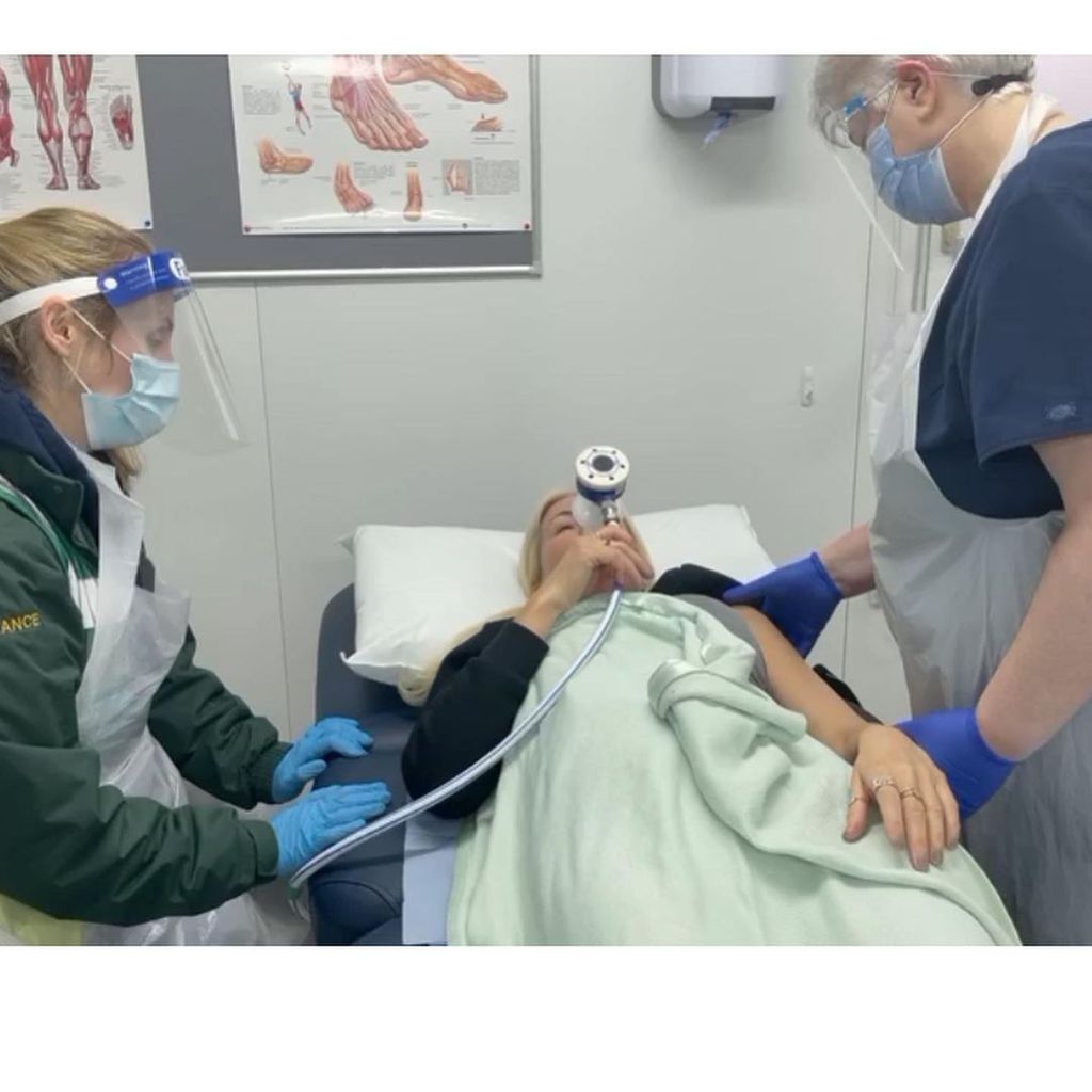 Denise van Outen im Krankenhaus