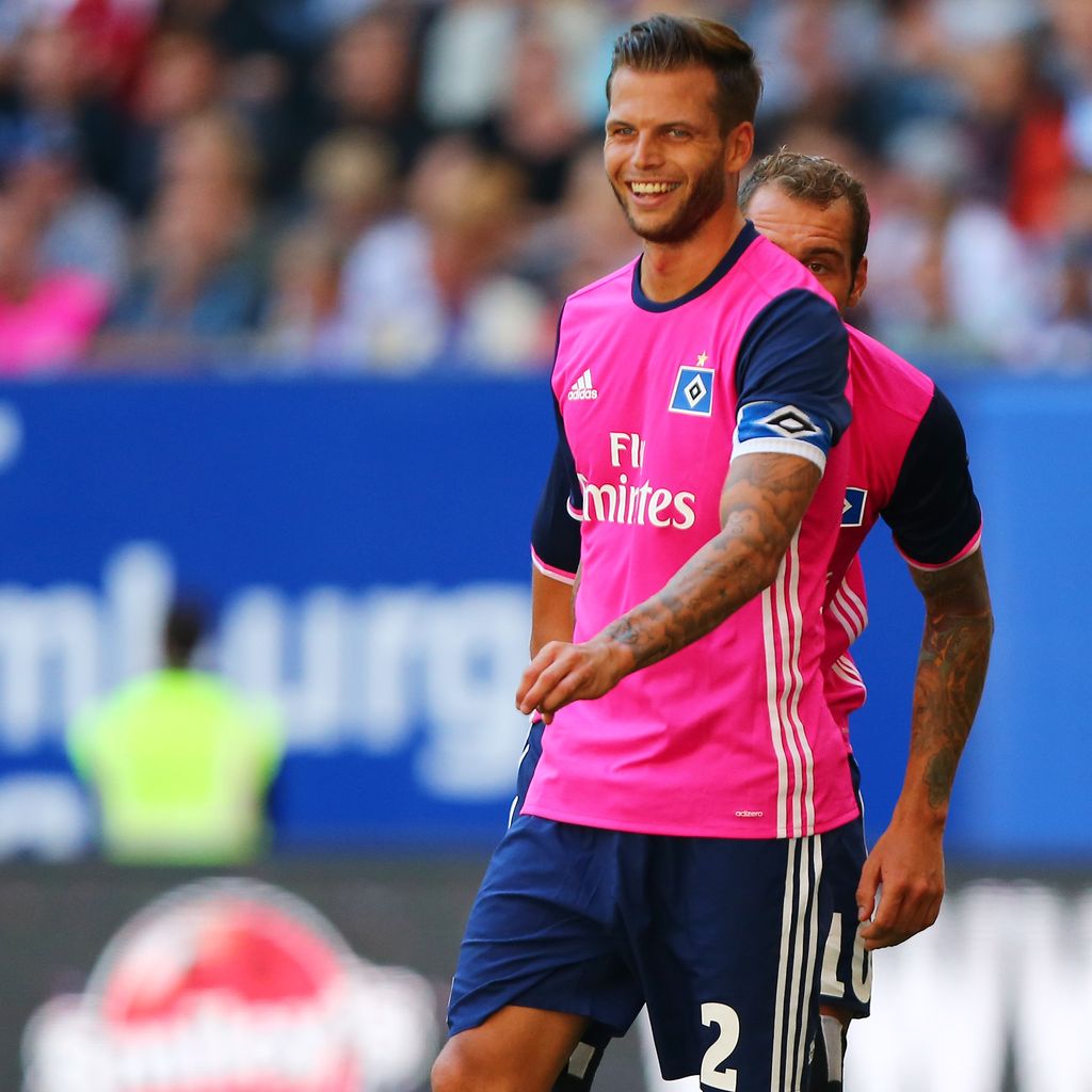Dennis Diekmeier beim Match Hamburger SV vs Stoke City