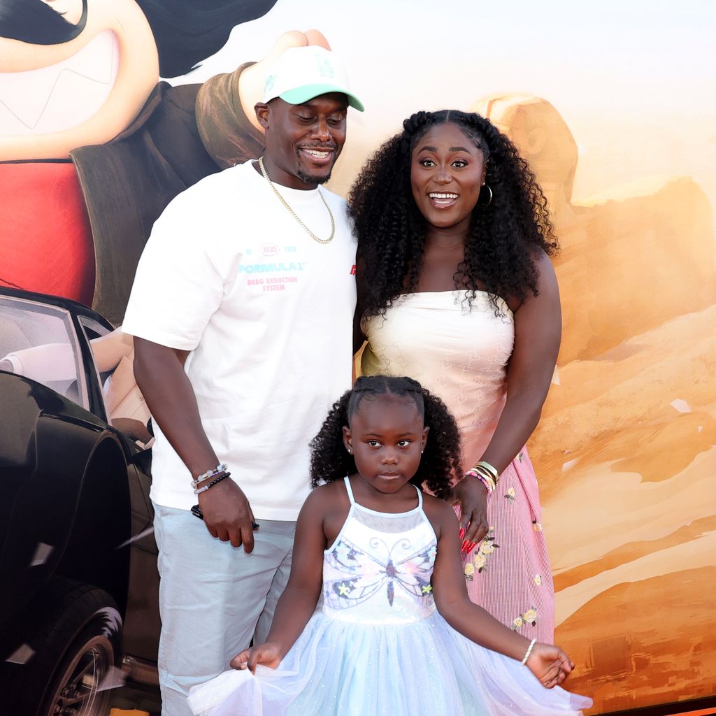 Dennis Gelin und Danielle Brooks mit ihrer Tochter, 2025