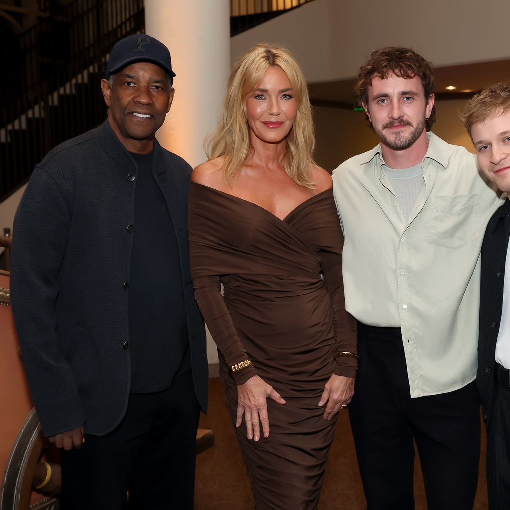 Denzel Washington, Connie Nielsen, Paul Mescal und Fred Hechinger