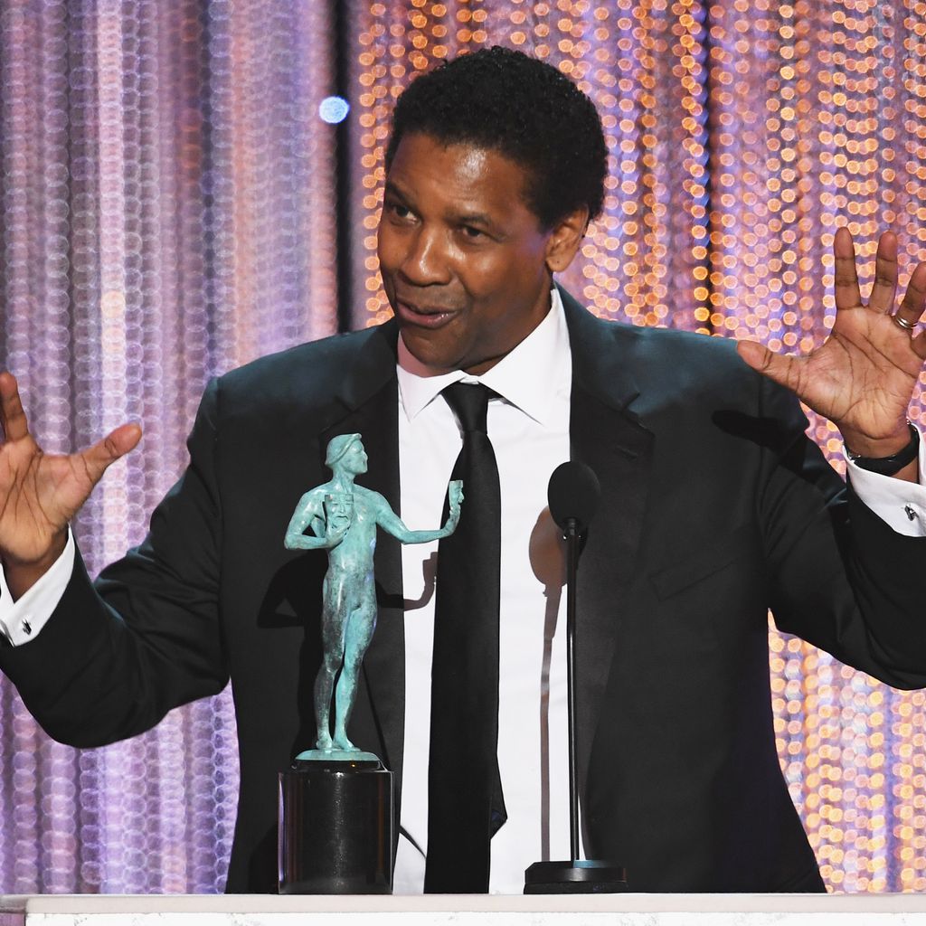 Denzel Washington mit dem SAG Award