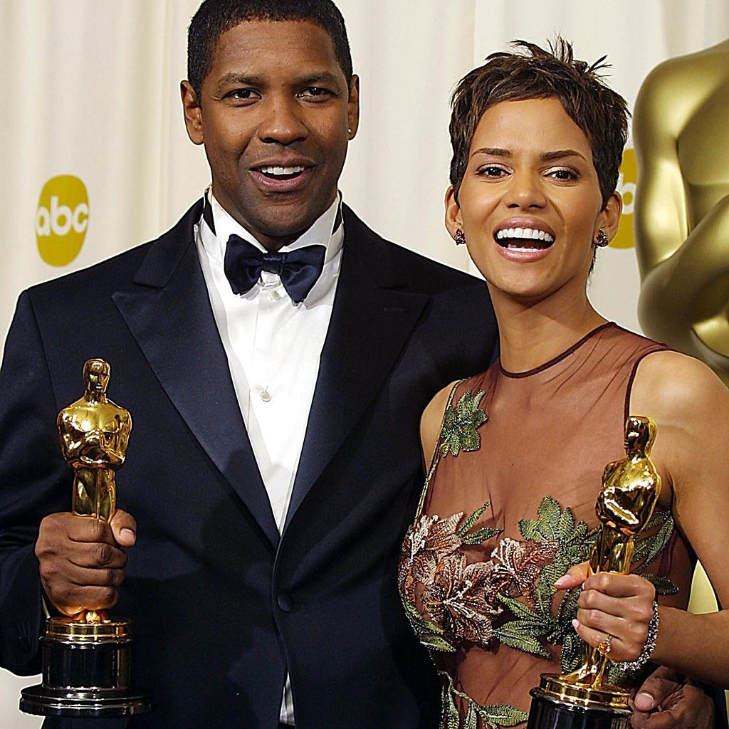 Denzel Washington und Halle Berry bei den Oscars 2002