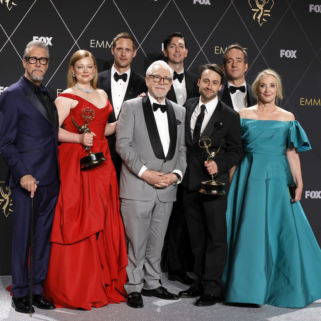 Der Cast der Dramaserie "Succession" bei 75. Verleihung der Emmy Awards
