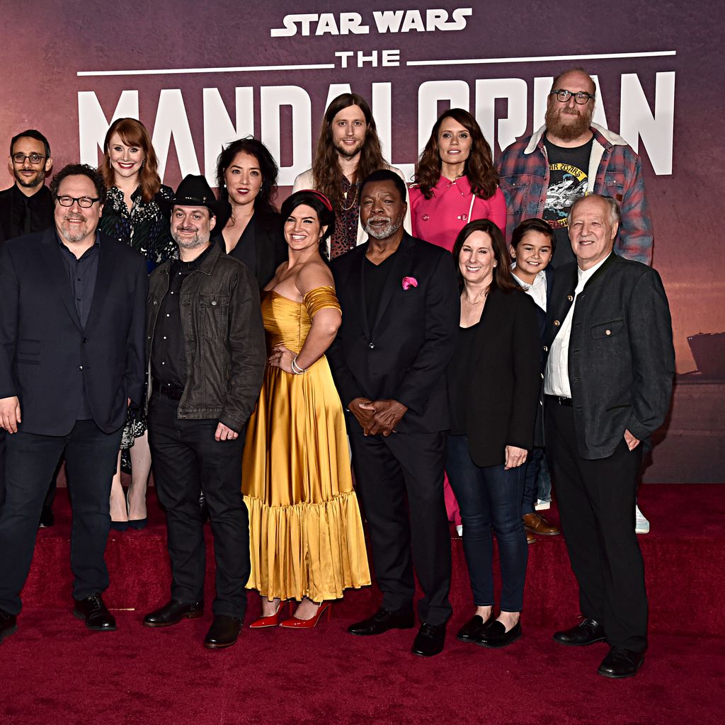 Der Cast von " The Mandalorian" bei der Premiere in Kalifornien im November 2019
