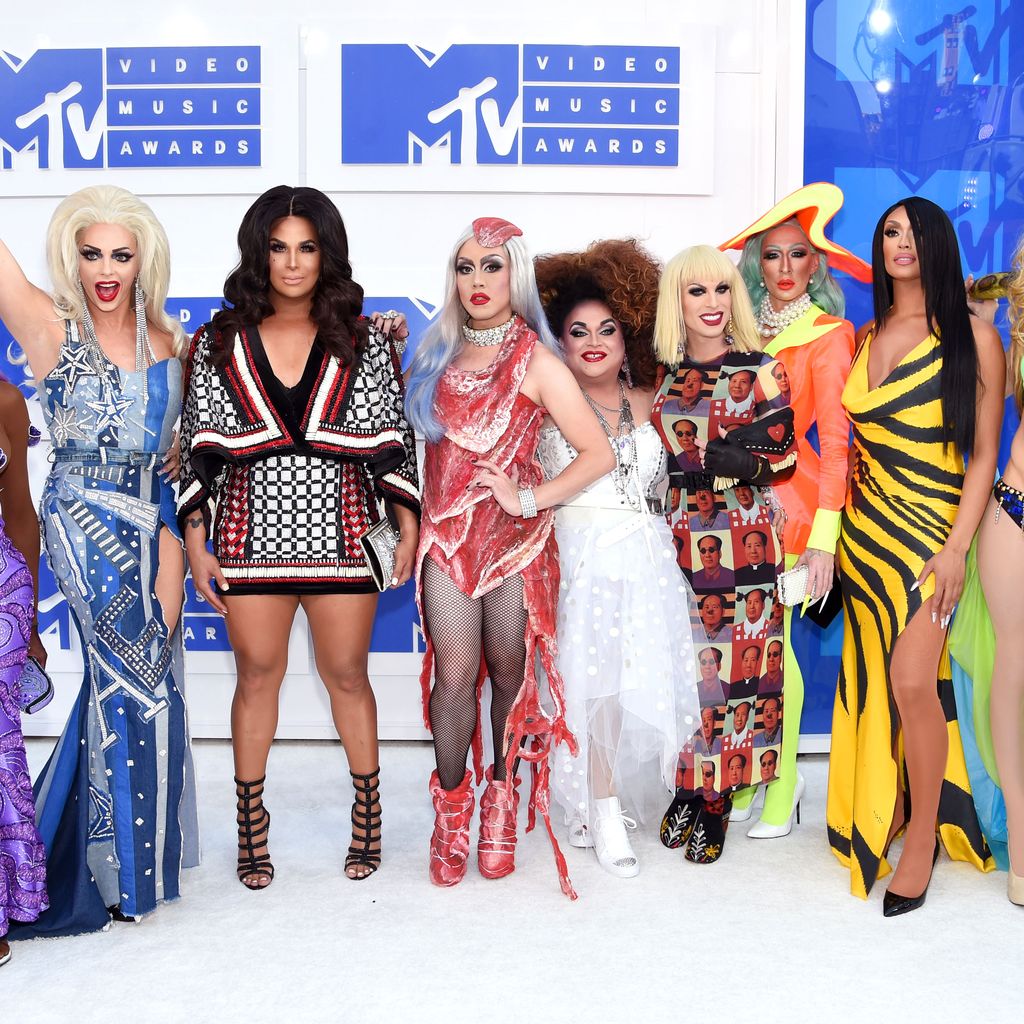 Der Cast der zweiten Staffel von "RuPaul's Drag Race: All-Stars" im Jahr 2016