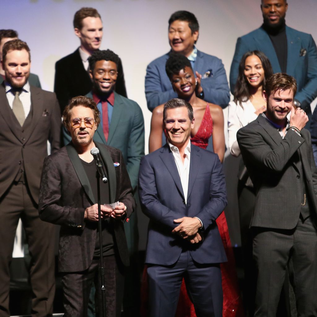 Der Cast von "Anvengers: Infinity War" bei der Weltpremiere des Films in Hollywood im April 2018