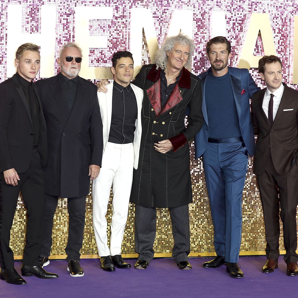 Rami Malek (m.) bei der "Bohemian Rhapsody"-Premiere in London