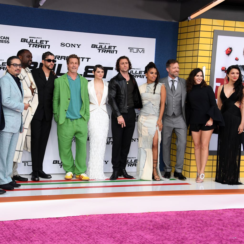 Der Cast von "Bullet Train" bei der Premiere in Los Angeles, August 2022