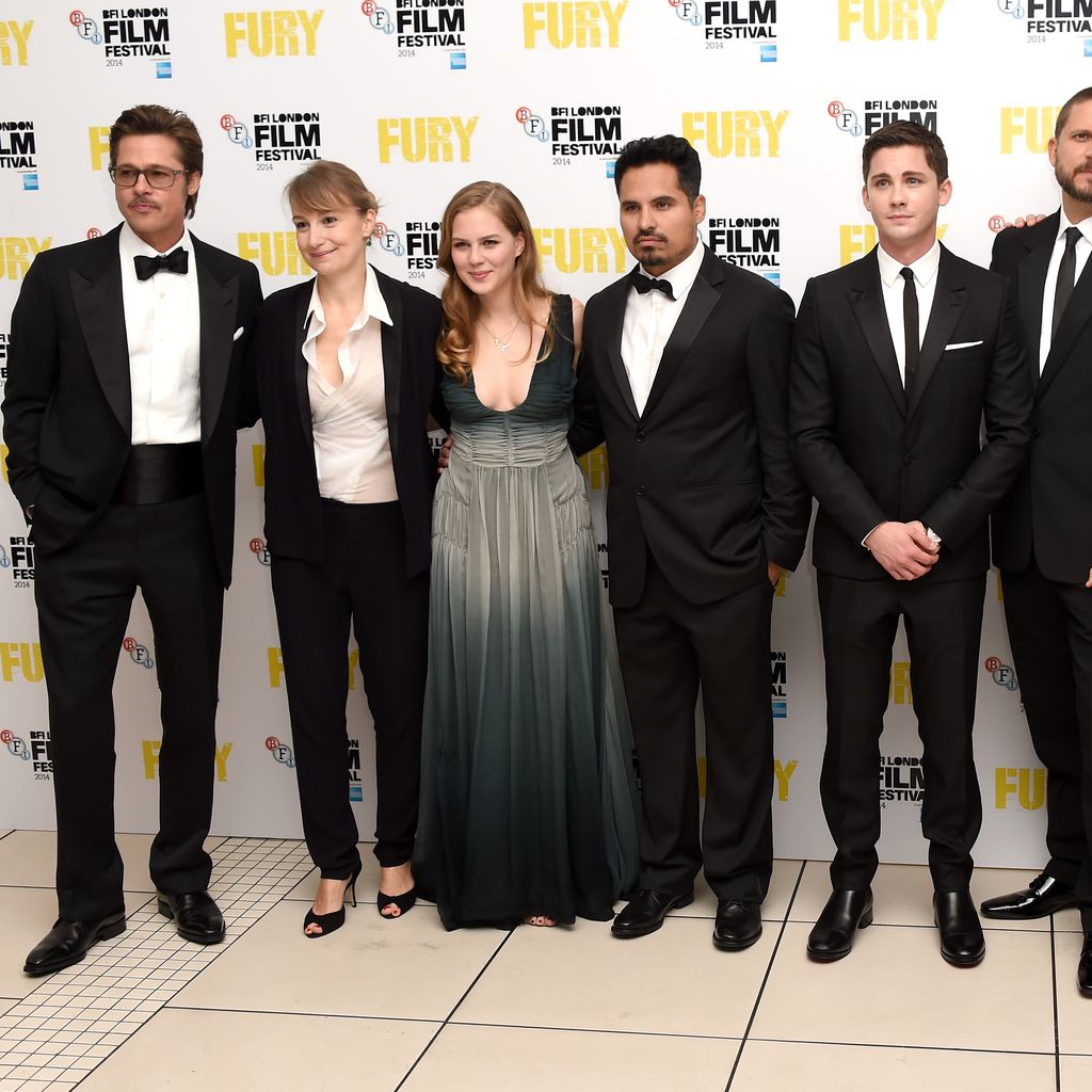 Der Cast von "Herz aus Stahl" bei der Premiere in London