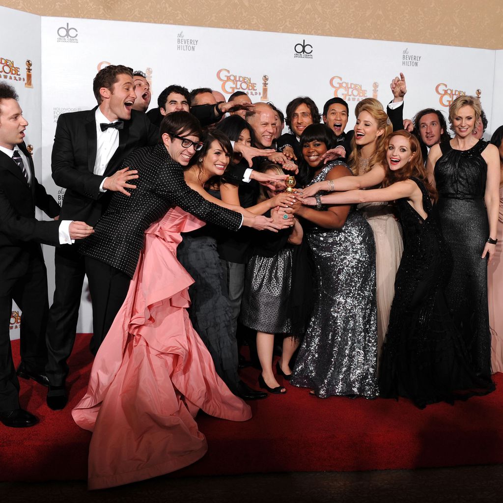 Der Cast von "Glee" bei den Golden Globes 2011