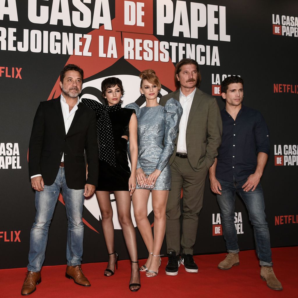 Der Cast von "Haus des Geldes" im Juli 2019 in Madrid
