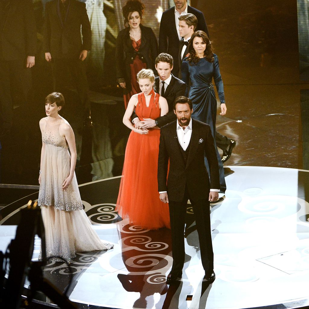Der Cast von "Les Misérables" bei der Oscar-Verleihung 2013
