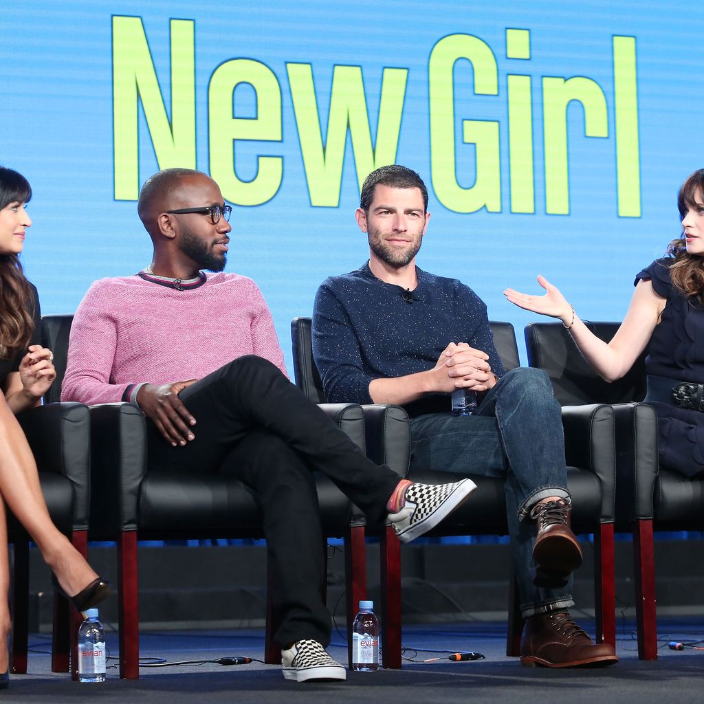 "News Girl"-Cast 2018 während einer Pressetour in Pasadena
