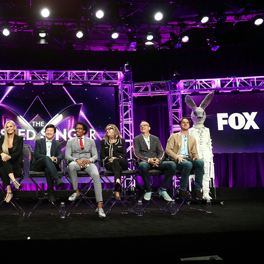 Der Cast von "The Masked Singer" bei einer Pressekonferenz
