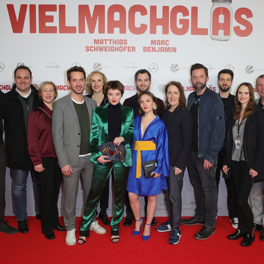 Der Cast von "Vielmachglas" bei der Filmpremiere in Köln