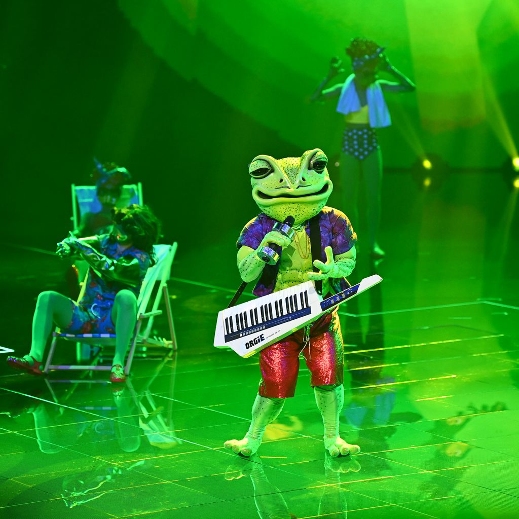 Der Frosch alias Wigald Boning bei "The Masked Singer"
