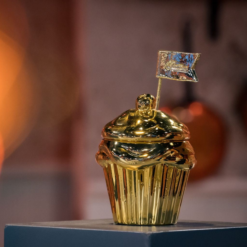 Der Goldene Cupcake von "Das große Promibacken", Staffel 7 - 2023.