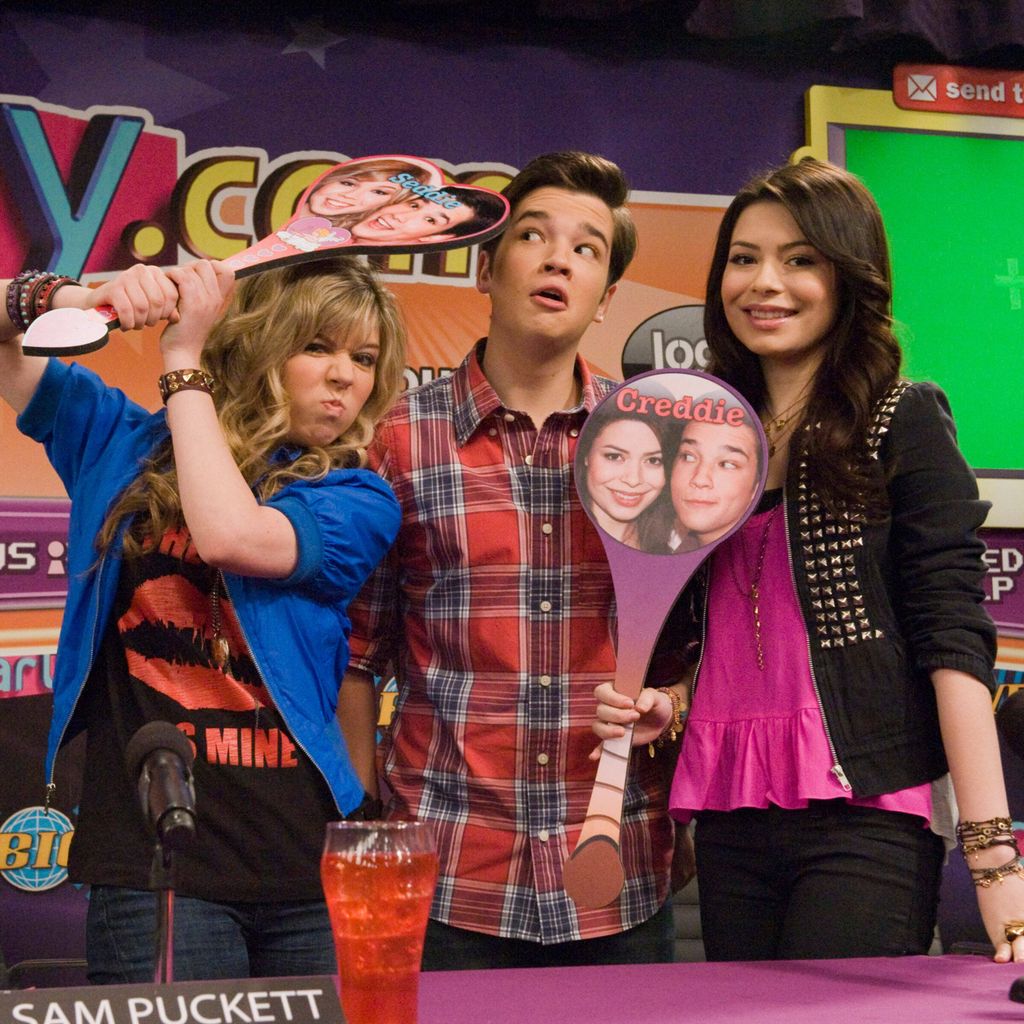 Jennette McCurdy, Nathan Kress und Miranda Cosgrove, Cast von iCarly, 2010