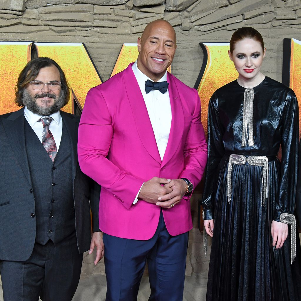 Jack Black, Dwayne Johnson, Karen Gillan und Kevin Hart in London