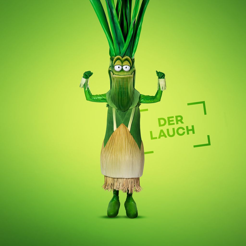 "Der Lauch"-Kostüm, "The Masked Singer" im Jahr 2024