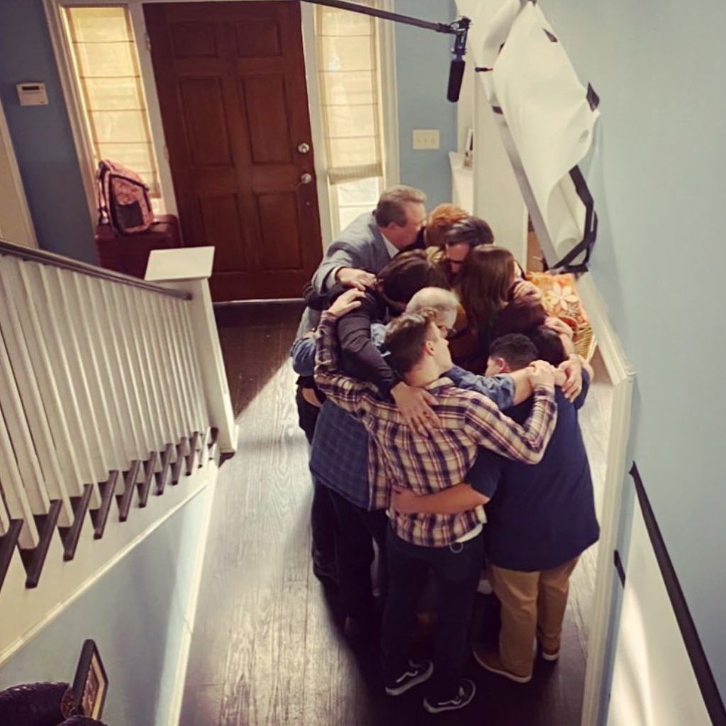 Der "Modern Family"-Cast am Set