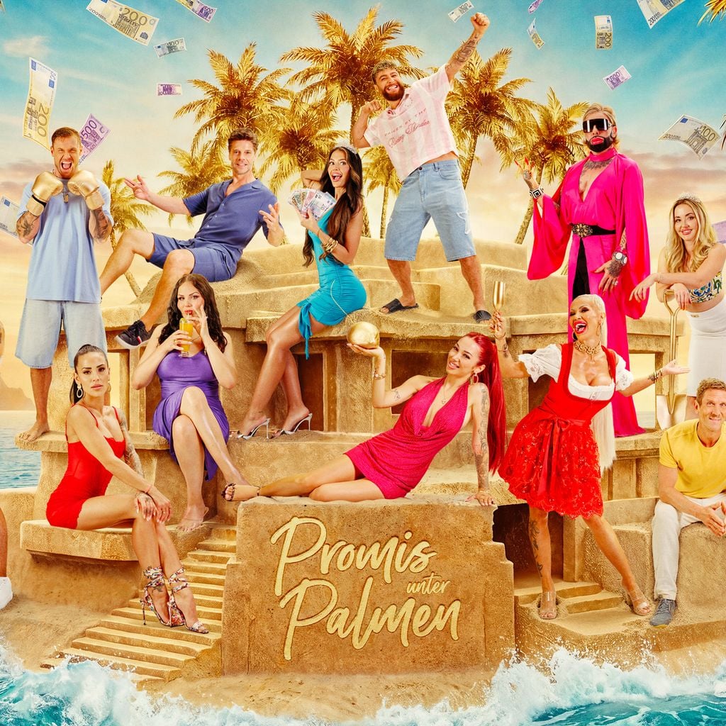 Der "Promis unter Palmen"-Cast mit u.a. Harald Glööckler, Ariel, Marrc Ternezi und Elena Miras